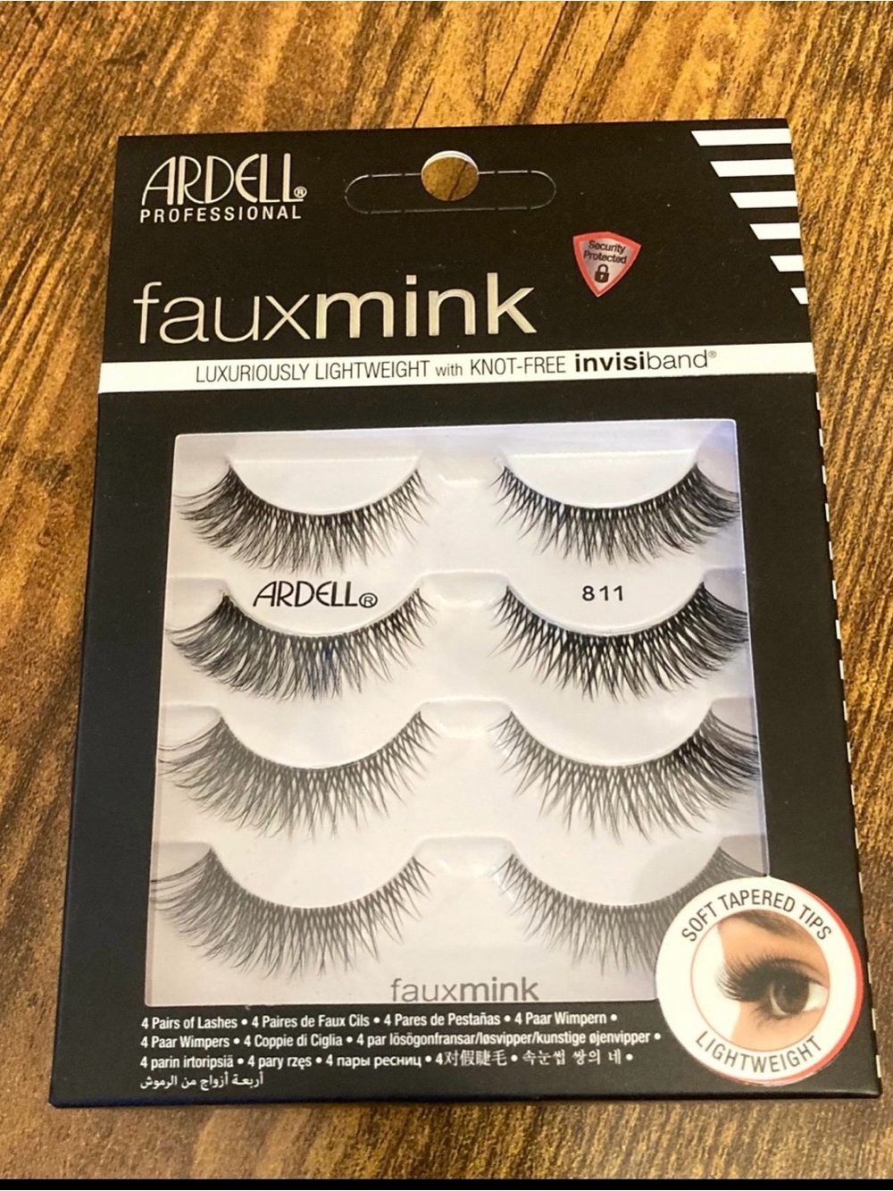 Ardell Faux Mink False Eyelashes, 811, 4 Pairs New
